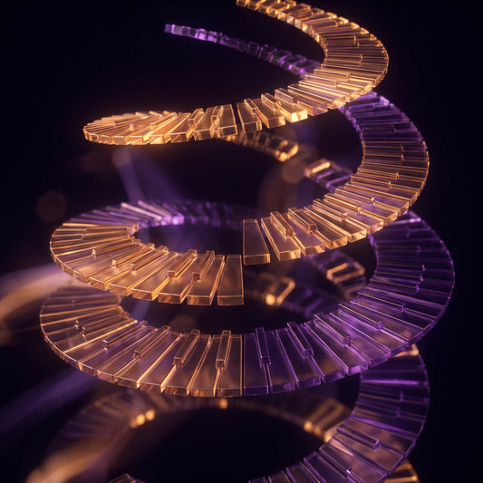 Glowing MIDI piano roll patterns representing the best R&B MIDI packs for producers
